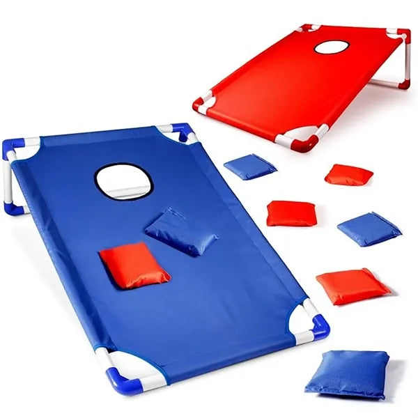 Outdoor Bean Bag Toss Game Set with Foldable Board