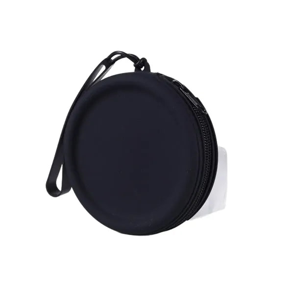 Waterproof Round Silicone Zippered Coin Purse with Lanyard