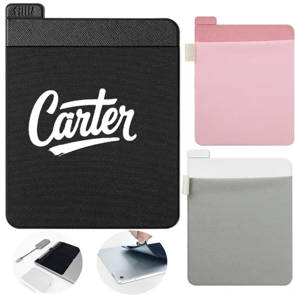 Portable laptop sticky mini accessory pouch