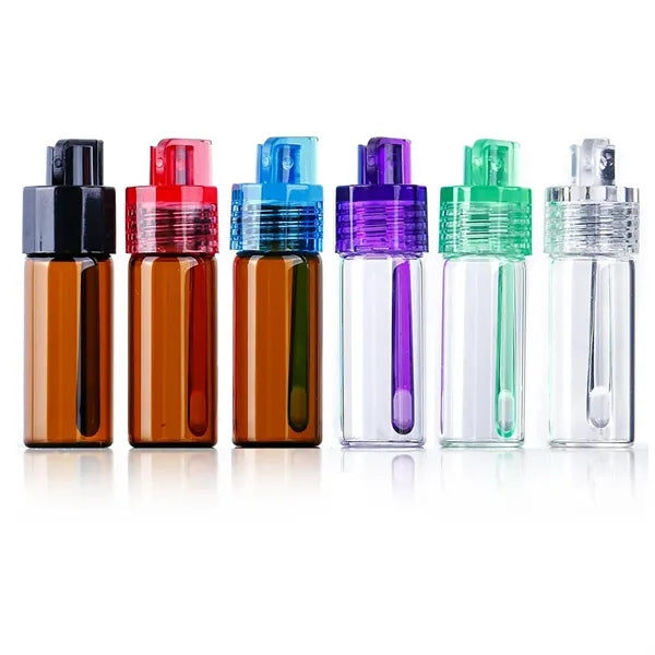 Mini Glass Spice Dispensers with Spoon