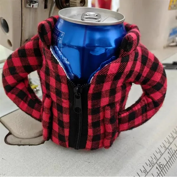 Puffy Jacket Can Koozie Insulated 12oz Beer Cooler