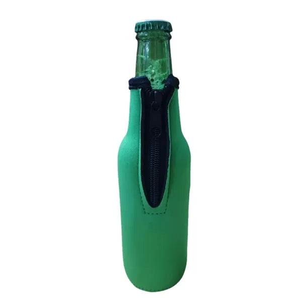 Thicken Fall-resistant Zippered Neoprene Beer Bottle Sleeve