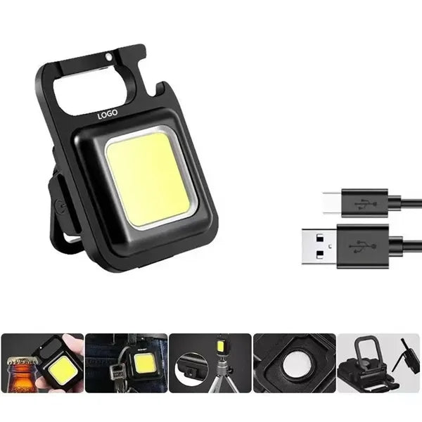 Multi-Functional Mini Searchlight Flashlight Keychain