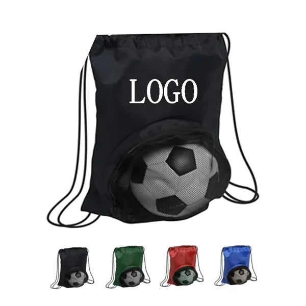 Mesh String Drawstring Pull String Bag for Ball
