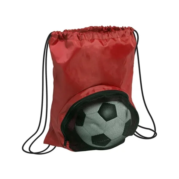 Mesh String Drawstring Pull String Bag for Ball