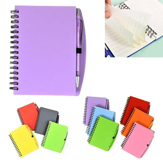 A6 Spiral Coil Notebook with Ballpoint Pen Set