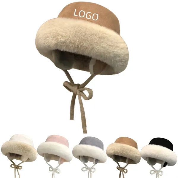 Windproof Plush Ear Flap Hat Fisherman Cap