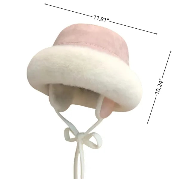Windproof Plush Ear Flap Hat Fisherman Cap