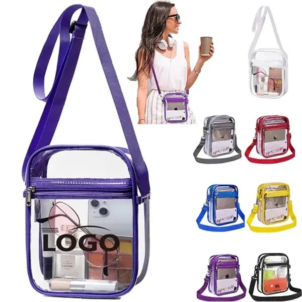 Clear PVC Stadium Crossbody Bag