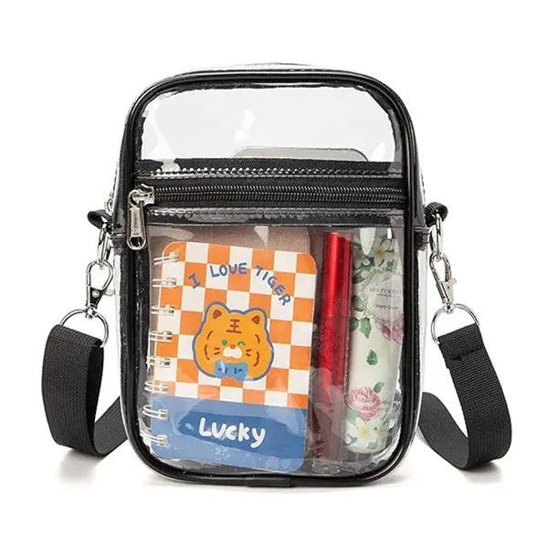 Clear PVC Stadium Crossbody Bag