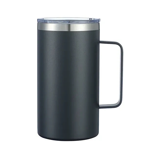 24oz 304 Stainless Steel Mug with Handle and Lid