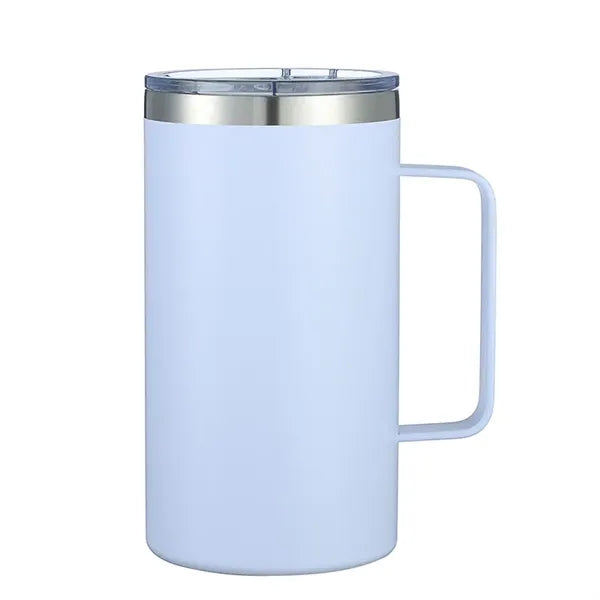 24oz 304 Stainless Steel Mug with Handle and Lid