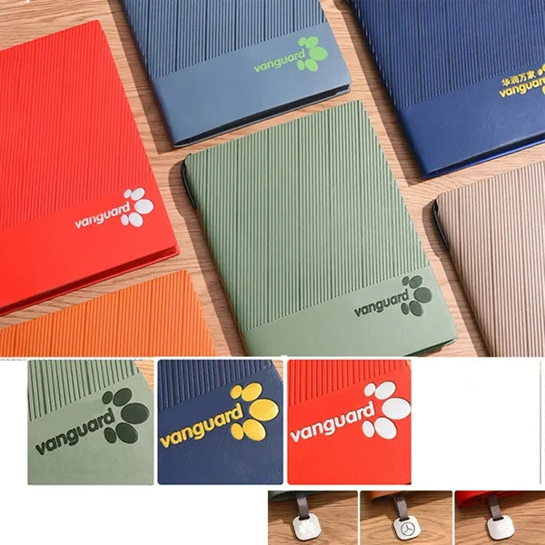 A5 Notebook With Pen Holder And Metal Bookmark