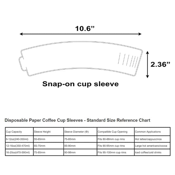 Full Color Paper Insulated Coffee Cup Sleeve