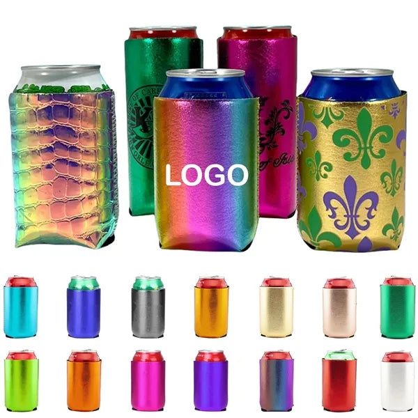 12Oz Metallic Neoprene Can Cooler