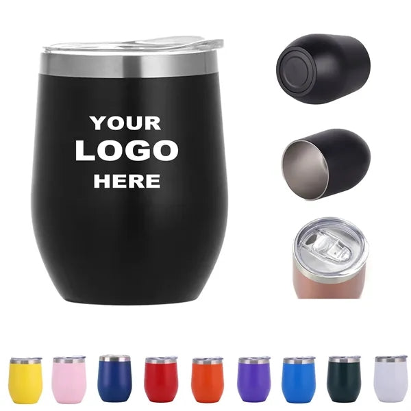12 Oz Stainless Steel Wine Tumbler Stemless Glasses