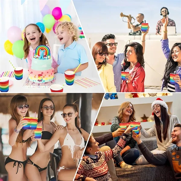 12Oz Rainbow Neoprene Can Cooler Sleeve