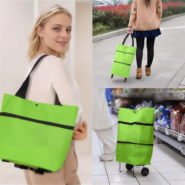 Foldable Shopping Bag With Wheels