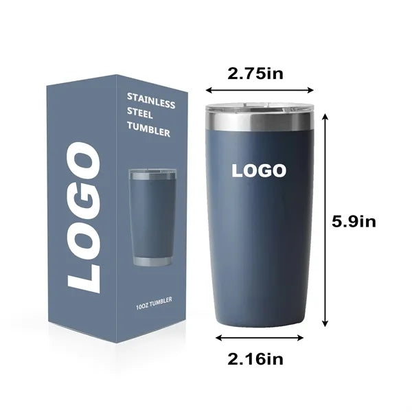 10 Oz Double Wall Stainless Steel Thermos With Lid