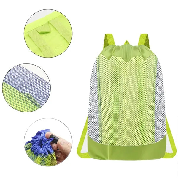 Mesh Drawstring Toy Storage Bag