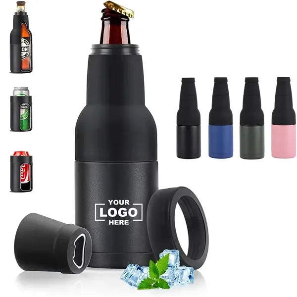 3-In-1 Stainless Steel Vacuum Insulated Can Cooler