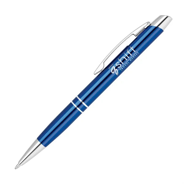 Klavier-V Click Pen with Knurled Grip & Chrome Trim