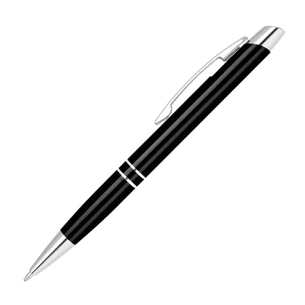 Klavier-V Click Pen with Knurled Grip & Chrome Trim