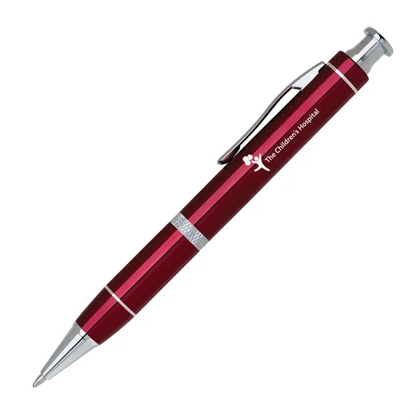 Obsidian-II Click Action Pen with Diamond Band