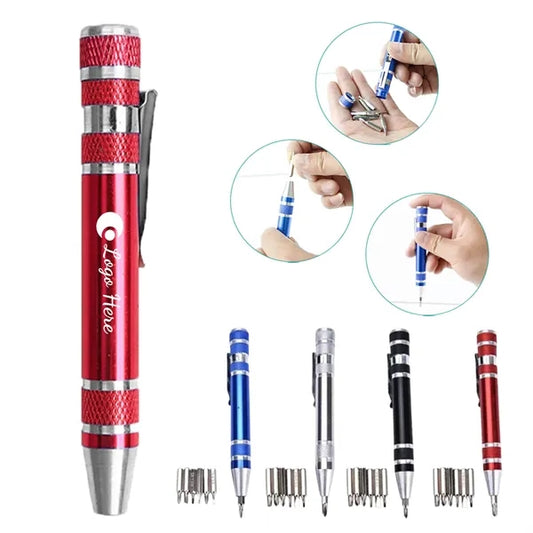 8-In-1 Aluminum Pen Screwdriver Set