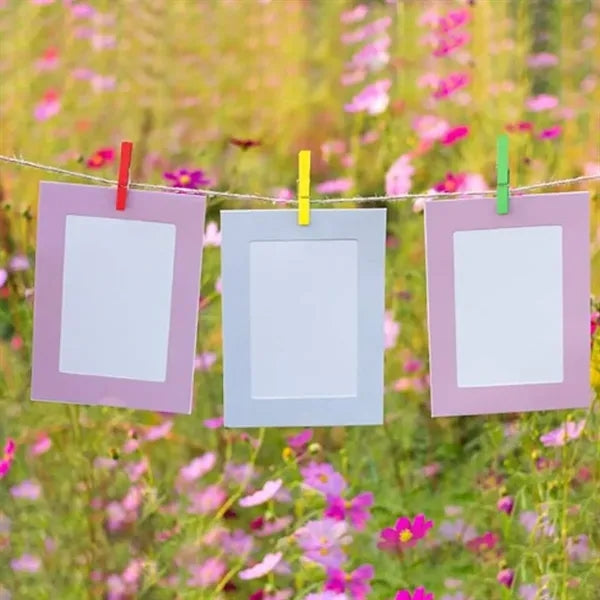 Vibrant Decorative Versatile Durable Wooden Photo Clips