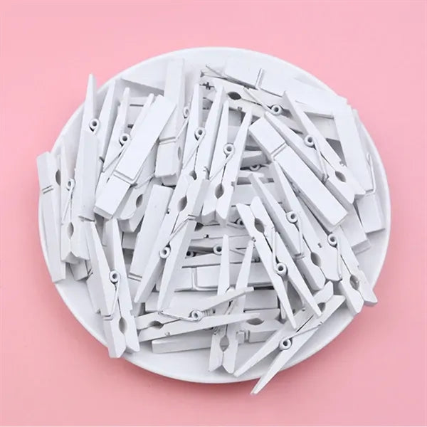 Vibrant Decorative Versatile Durable Wooden Photo Clips