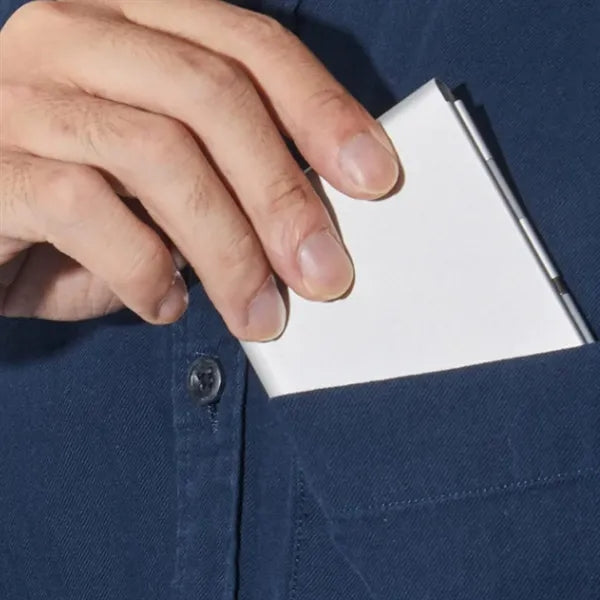 Lightweight Refillable Mini Aluminum Cover Journal with Pen