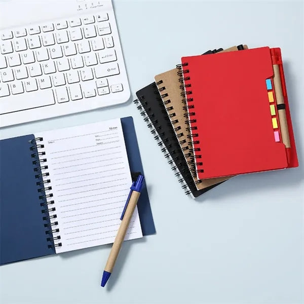 Notebook With Sticky Notes And Pen Combo Set