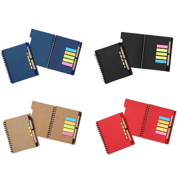 Notebook With Sticky Notes And Pen Combo Set