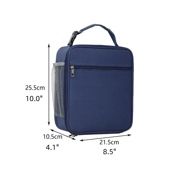 Insulated Lunch Bag With Handle Portable Cooler Tote Box