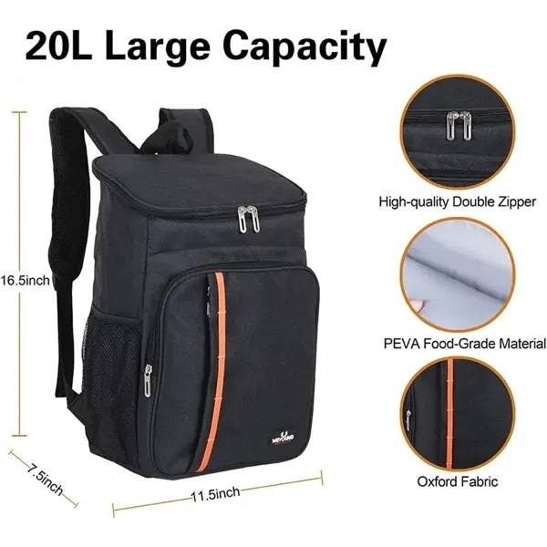 Logo Outdoor Insulated Picnic Cooler Backpack