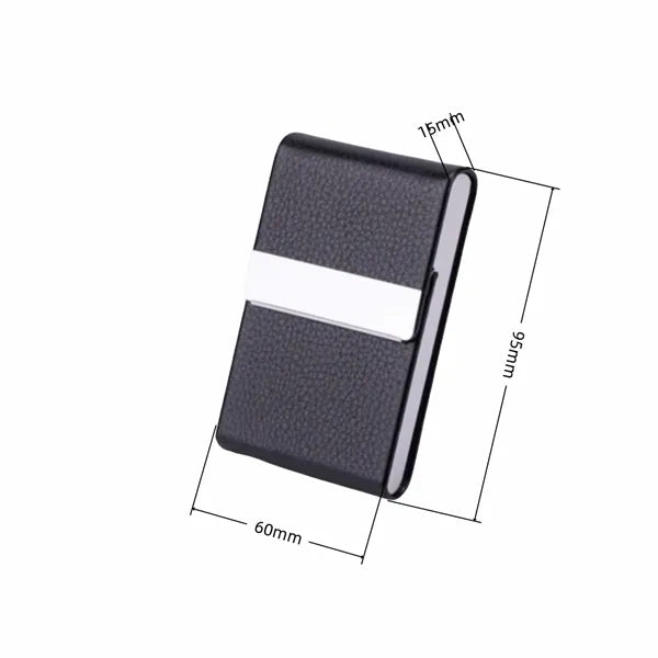 Vertical Leather Business Card Holder Custom Available