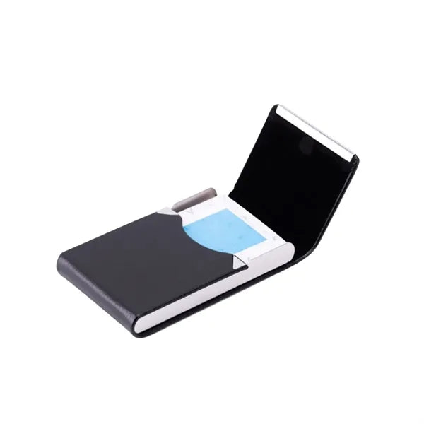 Vertical Leather Business Card Holder Custom Available