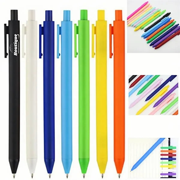 Frosted Click Ballpoint Pen With Custom Logo