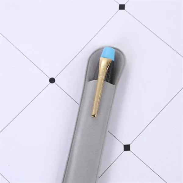 Smooth Writing Ballpoint Pen Set w/ Soft Slim Flannel Sleeve