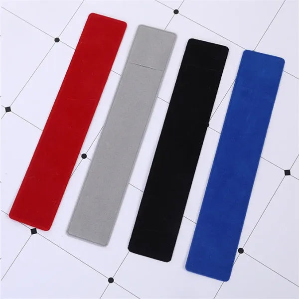 Smooth Writing Ballpoint Pen Set w/ Soft Slim Flannel Sleeve