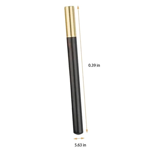 Refillable Ergonomic Fine Nib Wooden Barrel Fountain Pen