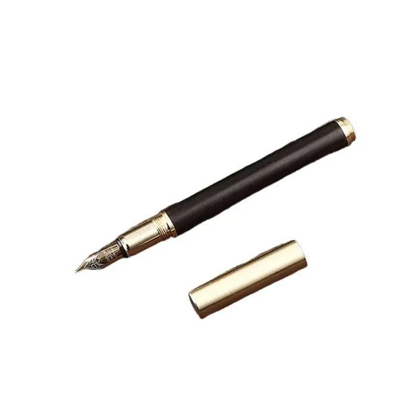 Stainless Steel Nib Pocket-Size Vintage Wood Fountain Pen