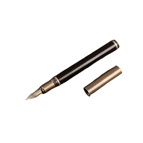 Stainless Steel Nib Pocket-Size Vintage Wood Fountain Pen