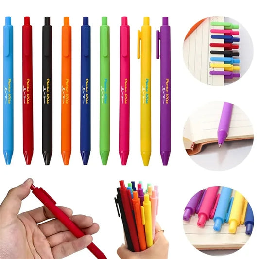 Anti-Skid Grip Large Ink Capacity Press-Type Ballpoint Pen