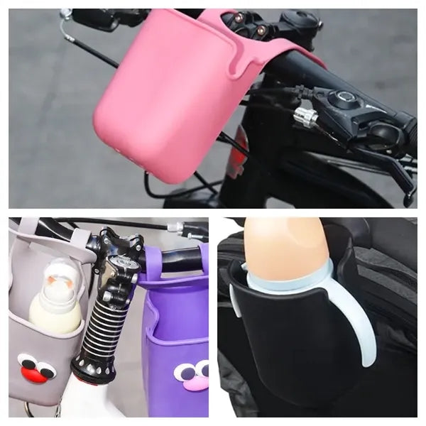 Universal Stroller Cup Holder Water Bottle Storage