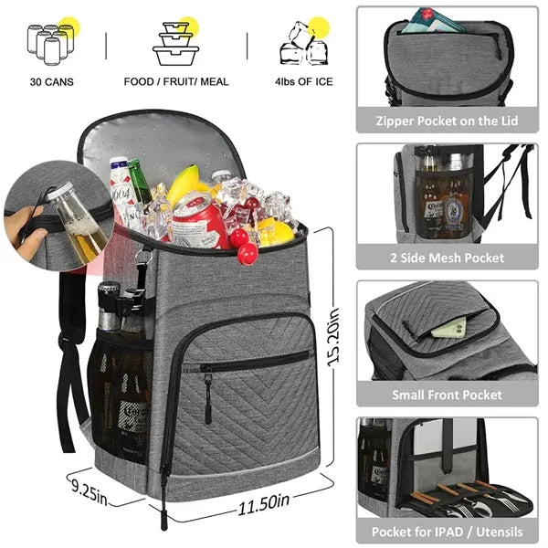 Large Capacity Travel Camping Beach Cooler Backpack