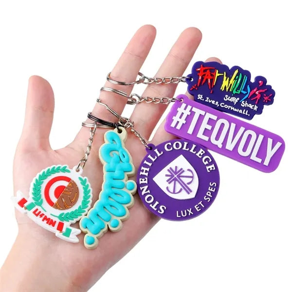 PVC 3D Key Tag Keychain Charms
