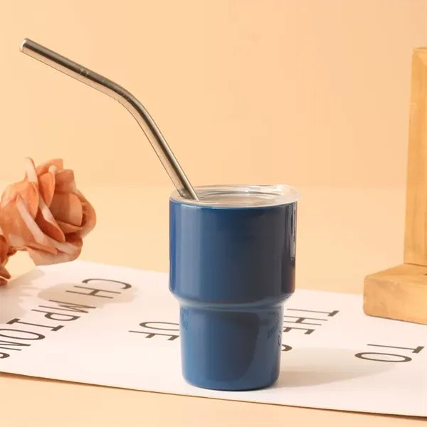 Small Tumblers with Lids and Straws