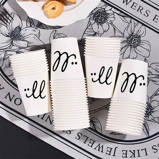 Disposable paper cups